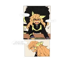 2024 abs absurd_res adam_manchester alolan_form alolan_raichu anthro anthro_on_anthro anthro_penetrated anthro_penetrating anthro_penetrating_anthro black_body black_fur black_hair blush butcher_pal canid canine canis clenched_teeth clothed clothed_anthro clothed_female clothing colored comic computer computer_keyboard detailed_background dialogue digital_drawing_(artwork) digital_media_(artwork) duo electronics english_text eye_through_hair eyebrow_through_hair eyebrows faceless_anthro faceless_character faceless_male female female_anthro female_penetrated from_behind_position fur gaming generation_7_pokemon hair hi_res hybrid inside livestream looking_at_viewer male male/female male_anthro male_penetrating male_penetrating_female mammal muscular muscular_anthro muscular_male nintendo nude nude_anthro nude_male obscured_penetration orange_body orange_fur orange_hair penetration pokemon pokemon_(species) procyonid profanity raccoon regional_form_(pokemon) sex solo speech_bubble tail teeth text tongue translucent translucent_hair wolf