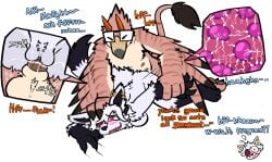alpha_channel anthro avian brown_body brown_fur canid canine dialogue duo ear_piercing female forced forced_impregnation fox fur gryphon hyper_impregnation impregnation interspecies lustrous_(w4nd3r1ust) male male/female mammal multiple_ova mythological_avian mythological_creature mythology ovum piercing pinned pinned_to_ground simple_background surprised transparent_background trout_(artist) trout_(character) white_body white_fur