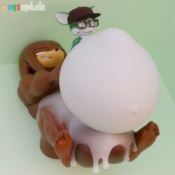 anthro balls big_balls big_dom_small_sub big_penis bodily_fluids cum cum_drip cum_in_ass cum_inside cum_on_balls cum_on_belly cum_on_body cum_on_leg cum_on_self dominant dripping duo echidna excessive_cum excessive_genital_fluids fan_character feet genital_fluids genitals hi_res huge_balls huge_cock hyper hyper_balls hyper_genitalia hyper_penis inflation looking_pleasured male male/male mammal monotreme onyxsplash penetration penis ridiculous_fit shocked size_difference sonic_(series) sonic_oc surprised_expression trial_the_echidna vincent_(onyxsplash)