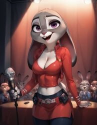 1girls ai_generated bunny bunny_ears bunny_girl dancer judy_hopps singer sultralis sultralis870 zootopia