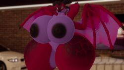 3d anthro big_areola big_ass big_breasts big_butt big_nipples big_thighs dragon dragon_queen_(wynnchi) dragoness fat female gigantic_ass gigantic_butt gigantic_thighs horns huge_ass huge_breasts huge_butt huge_nipples huge_thighs looking_at_viewer posing red_skin showing_pussy spikes standing tagme tail tongue tongue_out vrchat vrchat_avatar vrchat_model wings