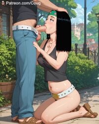 1girls ai_generated american_dad black_hair cougwe hairy_pussy hayley_smith stable_diffusion