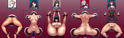 5girls absurdres anus arms_up ass back bare_back black_hair blindfold bondage bound breasts character_name clitoris female female_only femsub forced_presentation gag girls'_frontline hairband helpless highres incredibly_absurdres jin_yi_dui large_breasts legs_up lips long_hair mg5_(girls'_frontline) multiple_girls multiple_subs nipples nude open_mouth_gag outstretched_arms painting photo_(object) picture pussy restrained ring_gag short_hair silver_hair spread_arms spread_legs stationary_restraints stomach stuck_in_wall torso type_95_(girls'_frontline) type_97_(girls'_frontline) vector_(girls'_frontline) wa2000_(girls'_frontline) white_hairband yellow_eyes