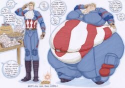 belly_overhang big_belly captain_america fat_fetish fat_male male marvel obese_male prisonsuit-rabbitman ssbhm what