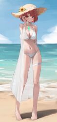 breasts core_crystal female female_only nintendo pyra short_hair solo swimsuit tagme teresa_illust xenoblade_(series) xenoblade_chronicles_2