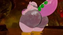 anthro bbw big_areola big_ass big_belly big_breasts big_butt big_nipples cave clothed clothing fat fat_ass fat_belly fat_butt fat_female fat_woman goodra gooey_goober_(reptilligator) huge_ass huge_belly huge_breasts huge_butt huge_thighs obese obese_female overweight overweight_anthro overweight_female ssbbw standing tagme tail transparent_clothing underboob vrchat vrchat_avatar water wet wet_clothes