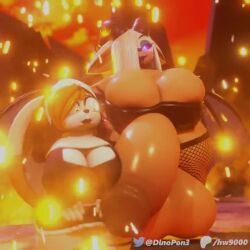 3d 3d_model animated anthro big_areola big_breasts brown_nipples crop_top dinopony female fire fishnet_legwear fishnet_thighhighs flaccid flying furry futanari glowing_eyes horns huge_balls huge_breasts huge_cock hyper hyper_balls hyper_penis long_hair mobian mobian_(species) mobian_bat pink_hair rouge_the_bat sega sonic_(series) sonic_adventure_2 sonic_the_hedgehog_(series) sound succubus tagme vanilla_the_rabbit video voluptuous_female white_fur wings