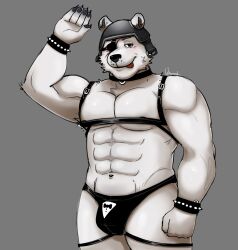 anthro bear bondage butler_underwear butler_underwear_(meme) epic_games fortnite hi_res male male/male mammal meme piskodrochkin polar_patroller solo whxod