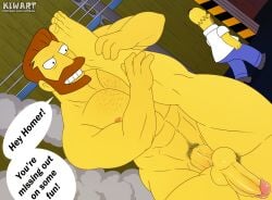 abs anal anal_sex ass balls bara beard biceps big_balls big_penis daddy dominant dominant_male domination english_text erection gay gay_anal gay_domination gay_sex hank_scorpio homer_simpson kiwart male male/male male_nipples male_only male_penetrated male_penetrating_male manly mature_male muscular_male nipples nude pecs penetration penis sex text the_simpsons