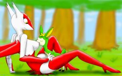 16:10 2016 amber_eyes ambiguous_gender anthro anthrofied blush boots breast_play breast_sucking breastfeeding breasts chameloshi clothing deer deerling duo female footwear fur generation_3_pokemon generation_5_pokemon green_body green_fur hi_res high_heeled_boots high_heels latias legendary_pokemon legwear mammal nintendo nipples pokemon pokemon_(species) pokemorph sitting sucking summer thigh_boots thigh_highs widescreen