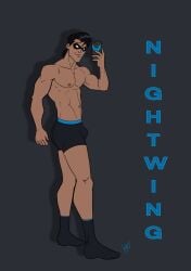 black_hair dc dc_comics dick_grayson gay harley_quinn_(series) heroic_creativity knightwing nightwing nightwing_(harley_quinn) nsfw yaoi