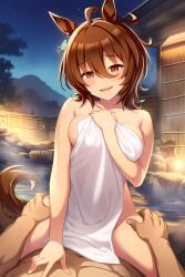 agnes_tachyon_(umamusume) ai-created ai_generated female implied_sex onsen suggestive