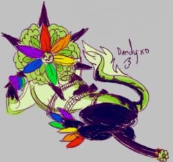 1boy balls beast dandy's_world dandy_(dandy's_world) flower kappi0 laying_down loaltoff male male_only monster naked nude penis pose solo tagme twisted_dandy_(dandy's_world)