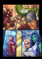 assvengers captain_america carol_danvers hulk iron_man janet_van_dyne jennifer_walters jkr jkrcomix marvel marvel_comics ms._marvel ms._marvel_(carol_danvers) she-hulk she_hulk steve_rogers tagme thor_(marvel) tony_stark ultron wasp_(marvel)