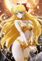 adult_swim alluring big_breasts bishoujo_senshi_sailor_moon bishoujo_senshi_sailor_moon_r bishoujo_senshi_sailor_moon_r_the_movie bishoujo_senshi_sailor_moon_s bishoujo_senshi_sailor_moon_s_the_movie bishoujo_senshi_sailor_moon_supers bishoujo_senshi_sailor_moon_supers_the_movie blonde_hair blue_eyes bondage breasts butterfly_wings chained_up chains crying cute female forced gold_bra gold_chain gold_chains gold_lingerie gold_panties minako_aino sailor_venus setsuna_studio sex_slave shackled tears toei_animation toonami