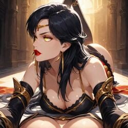 ai_generated ass breasts close_up fire_emblem laying_down laying_on_stomach legs_up low-angle_view sonia_(fire_emblem)