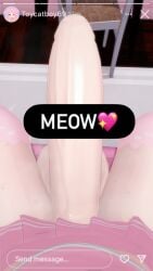 3d adrian_(tightertemp) catboy dickpic femboy huge_balls huge_cock hung_bottom hung_femboy hung_trap hyper_penis instagram koikatsu light-skinned_male light_skin penis penis_out penis_under_clothes penis_under_skirt pink_thighhighs skirt skirt_lift solo solo_femboy solo_male sweat sweating taking_picture tightertemp uncircumcised