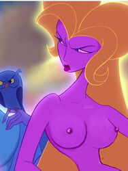 aphrodite_(hercules) big_breasts blonde_hair breasts disney edit female goddess hercules_(disney) lipstick long_hair nipples purple_skin screenshot screenshot_edit unknown_artist