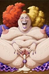 blonde_female blonde_hair cum_in_pussy erect_nipples fat female gilf giolla glasses granny long_nipples pussy