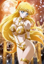 adult_swim alluring big_breasts bishoujo_senshi_sailor_moon bishoujo_senshi_sailor_moon_r bishoujo_senshi_sailor_moon_r_the_movie bishoujo_senshi_sailor_moon_s bishoujo_senshi_sailor_moon_s_the_movie bishoujo_senshi_sailor_moon_supers bishoujo_senshi_sailor_moon_supers_the_movie blonde_hair blue_eyes bondage breasts butterfly_wings chained_up chains crying cute female forced gold_chain gold_chains gold_lingerie minako_aino sailor_venus setsuna_studio sex_slave shackled tears toei_animation toonami