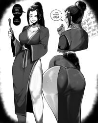 1girls ass avatar_legends avatar_the_last_airbender azula bathrobe big_ass big_breasts big_butt black_and_white black_hair busty butt_cheeks clevage clothed curvaceous curves curvy curvy_body curvy_female curvy_figure dark_hair english_text fat_ass female female_only fire_nation good_artwork huge_ass huge_breasts huge_butt large_ass large_breasts large_butt leg_focus masoq095 monochrome mostly_clothed nickelodeon nightgown princess robe royal royalty sadist sweat sweating sweaty sweaty_ass sweaty_butt text thick thick_ass thick_thighs thighs tied_hair