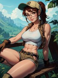 ai_generated female fio_germi looking_at_viewer makimass_ai metal_slug video_games