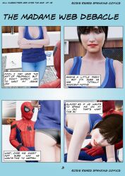 cassandra_webb comic madame_web_(2024) marvel otk otk_spanking over_the_knee over_the_knee_spanking peter_parker rosierears spanking_butt spider-man spider-man_(series)