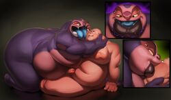 2boys alien alien/human disney fat fat_man human jumba_jookiba justmegabenewell lilo_and_stitch male male_only morbidly_obese morbidly_obese_male nude nude_male obese obese_male open_mouth overweight overweight_male