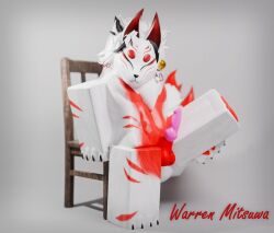 1boy 3d 9_tails kitsune roblox roblox_avatar robloxian tagme warren_mitsuwa wmitsuwa1