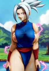 1female arm_bands beast beast_mode breast_expansion chichi chichi_beast chinese_clothes clothes_ripping dragon_ball dragon_ball_super dragon_ball_z elitenappa female muscular_female novasayajingoku