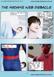 50_shades cassandra_webb comic dakota_johnson madame_web_(2024) marvel page_1 page_number peter_parker rosierears spank spanked spanked_butt spanking spanking_art spider-man spider-man_(series)