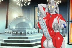 1futa areolae balls blue_veins breasts erection futa_only futanari huge_breasts huge_cock humanoid humanoid_penis kunaboto_(style) mother_of_ultra nipples nude penis solo standing thick_thighs traced ultraman_(franchise) ultrawoman_marie wide_hips