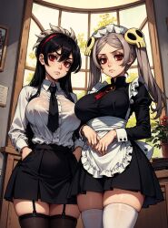 ai_generated female filia_(skullgirls) looking_at_viewer makimass_ai marie_korbel skullgirls video_games