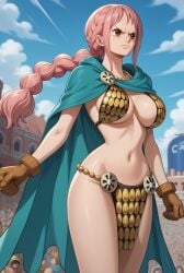 ai_generated bikini_armor breasts female female_only midriff navel one_piece rebecca_(one_piece) robinlover tagme