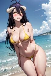 ai_generated albedo_(overlord) big_breasts bikini overlord overlord_(maruyama) succubus waifu