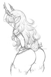 artist ass furry furry_female nsfw oc reindeer reindeer_girl sombresnuances