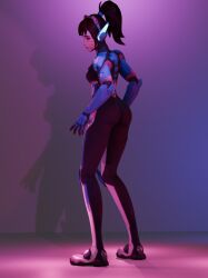 1girls 3d 3d_(artwork) big_ass blender d.va female hi_res overwatch overwatch_2 plentysession