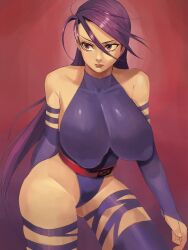 1girls ank ankochan_zzz asian asian_female big_breasts breasts clothed female_only gloves leggings legwear leotard long_hair long_hair_female marvel marvel_comics ninja nipples_visible_through_clothing psylocke purple_hair purple_hair_female solo solo_female solo_focus superhero superheroine tagme x-men xenoblade_(series) 道端あんこ