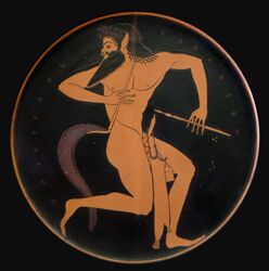 500_bc ancient_greece animal_humanoid beard black_background boner epiktetos equine equine_humanoid erection facial_hair fine_art flute greek_pottery greek_text hi_res humanoid looking_back male male_only mammal musical_instrument painting_(artwork) penis public_domain red-figure_pottery satyr silenus simple_background solo straight_hair text traditional_media_(artwork) vase walking