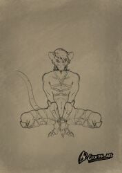 bondage bound digital_media_(artwork) hi_res illustration invalid_tag kneeling knot krita_(disambiguation) male mammal murid murine non-human non-human_only nsfw nsfw_furry rat restraints rodent rope rope_bondage rope_harness skinny submissive