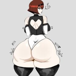 1girls absurd_res alternate_body_type android caitdrawsstuff2 huge_ass r._dorothy_wayneright robot robot_girl the_big_o thick_thighs thighhighs wide_hips yorha_2b_(cosplay)