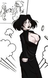 breasts front_view genderswap_(mtf) harry_potter severus_snape transformation