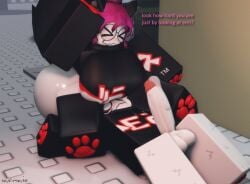 1boy 1girls 3d artist_name ass balls big_ass big_breasts big_penis breasts cum english_text guest_(roblox) mermio penis roblox robloxian tagme text watermark