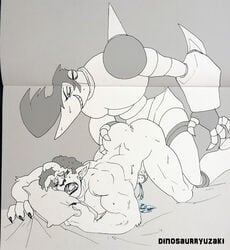 2boys anal cartoon_network dinosaurryuzaki duo gay male_only monochrome no_color ok_k.o.!_let's_be_heroes ok_ko_radicles ok_ko_raymond radicles raymond_(ok_k.o.!_let's_be_heroes) sex