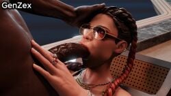 3d 3d_render apex_legends black_hair blowjob blowjob_face dark-skinned_male dark_penis dark_skin genzex latina latina_milf loba loba_(apex_legends) loba_andrade oiled oiled_body oiled_skin open_mouth oral oral_sex tagme video