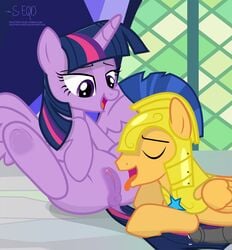 cunnilingus equestria_girls flash_sentry friendship_is_magic furry my_little_pony shutterflyeqd straight twilight_sparkle_(mlp)