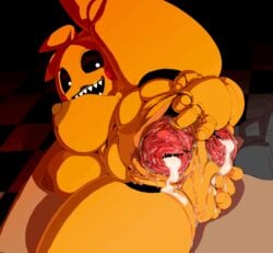 1girls animatronic anus ass ass_up avian big_ass big_nipples bird breasts cervix chicken clothing creampie cum cum_in_ass cum_in_pussy cum_inside female female_only five_nights_at_freddy's gaping herobrinearmy1 large_breasts looking_at_viewer machine nezumi open_mouth panties presenting_ass presenting_pussy pussy pussy_juice robot smile spread_anus spread_ass spread_legs spread_pussy toy_chica_(fnaf) underwear wet wet_anus wet_pussy