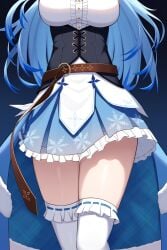 ai_generated hololive hololive_japan thighs yukihana_lamy