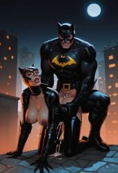 ai_generated batman batman_(series) catwoman cum_in_pussy dc_comics female male sex