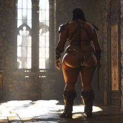 african_female ai_generated big_ass curvy curvy_female darkinea_realm female